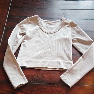 Faded Rose Grey Long Sleeve Top